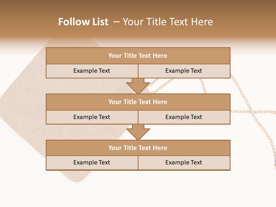Rope Shape Tag PowerPoint Template