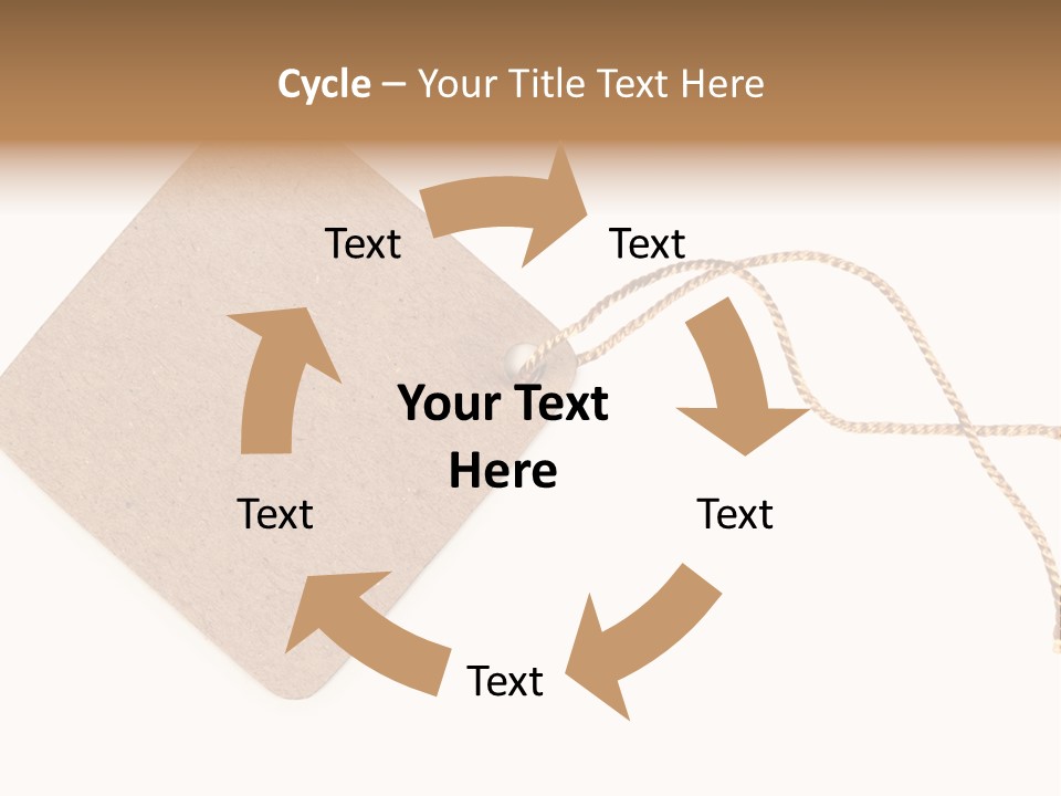 Rope Shape Tag PowerPoint Template
