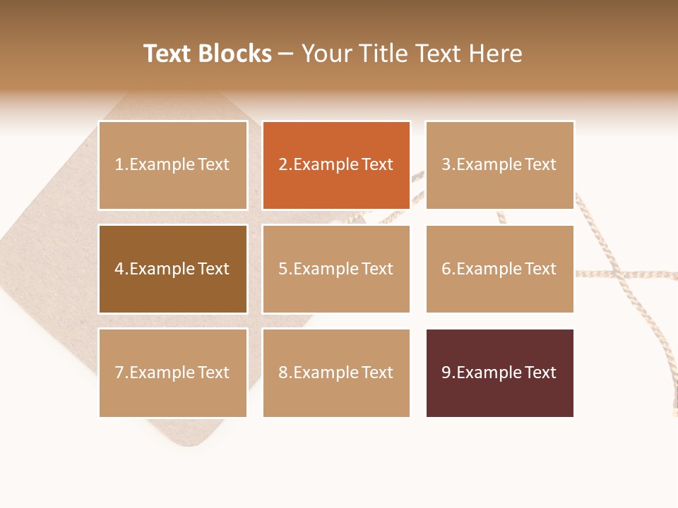 Rope Shape Tag PowerPoint Template