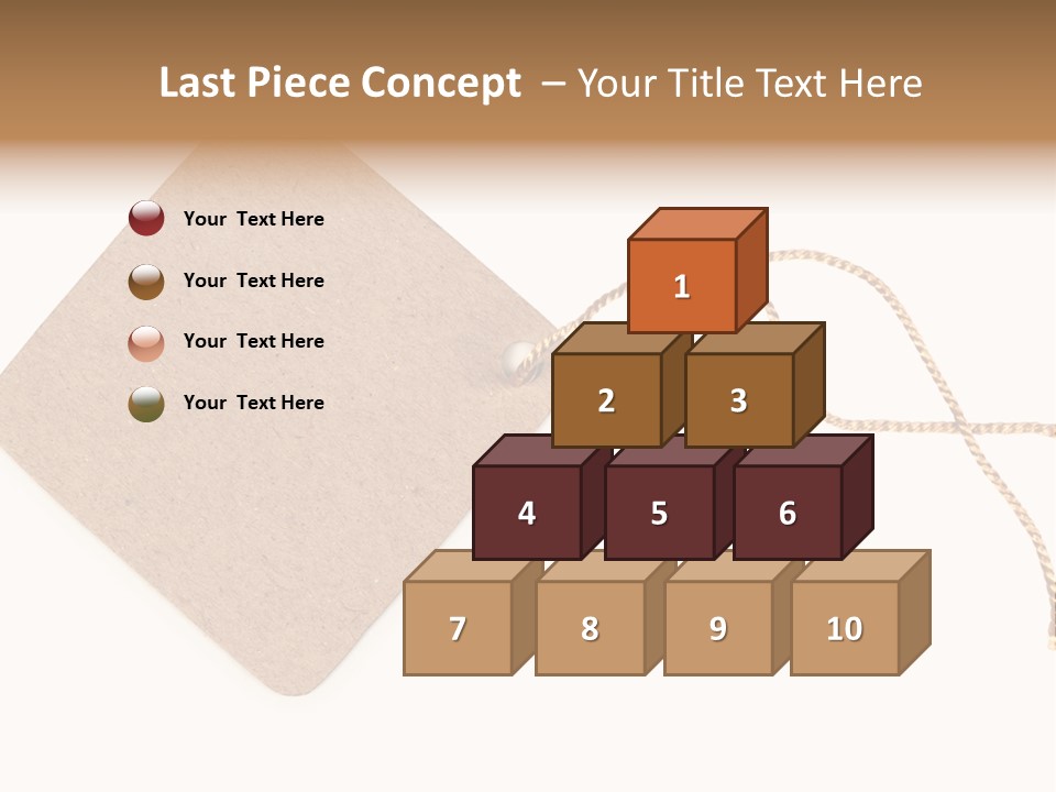 Rope Shape Tag PowerPoint Template