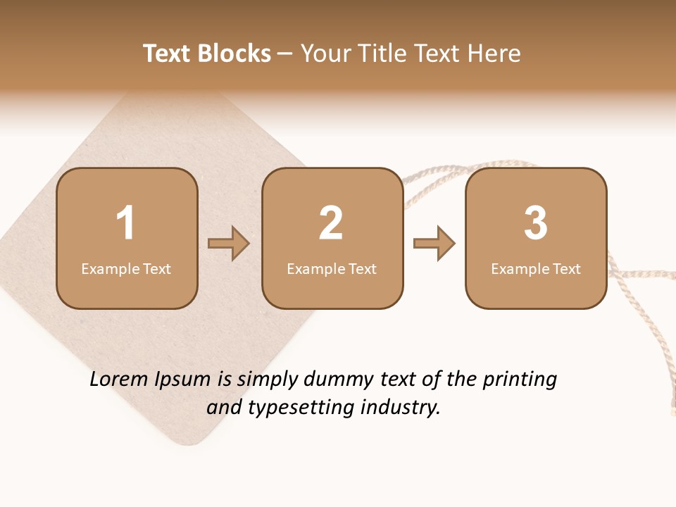 Rope Shape Tag PowerPoint Template
