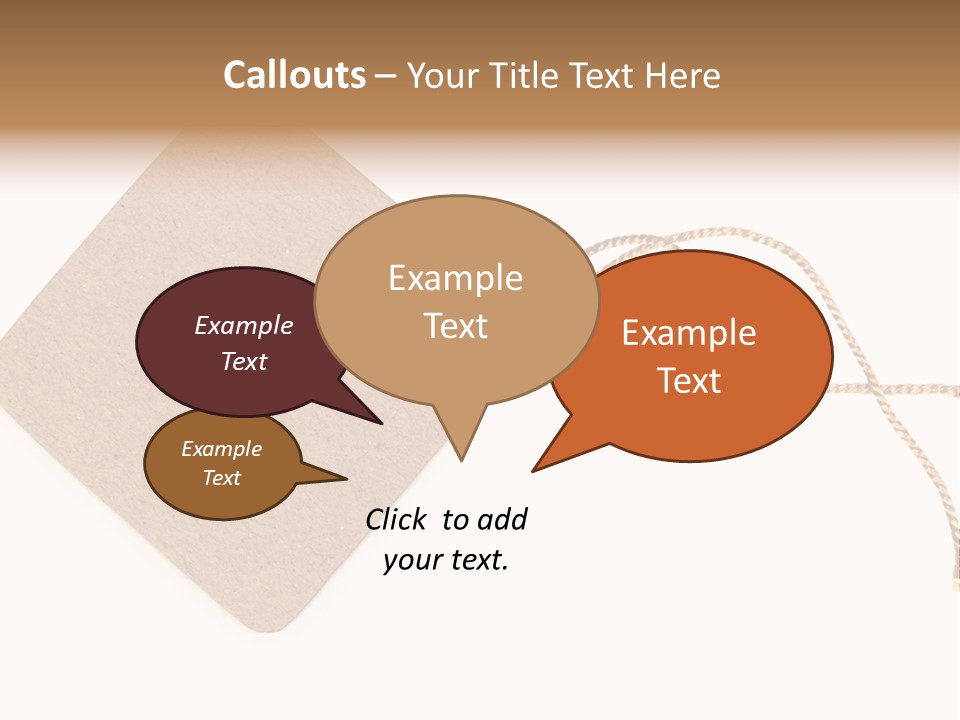 Rope Shape Tag PowerPoint Template