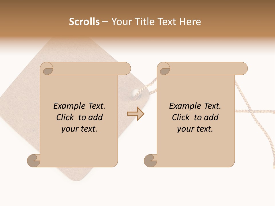 Rope Shape Tag PowerPoint Template
