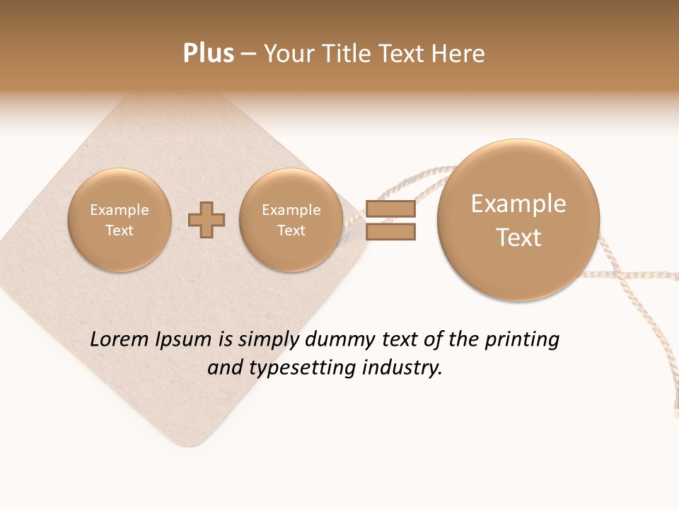 Rope Shape Tag PowerPoint Template