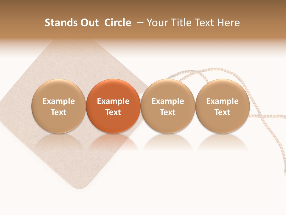 Rope Shape Tag PowerPoint Template