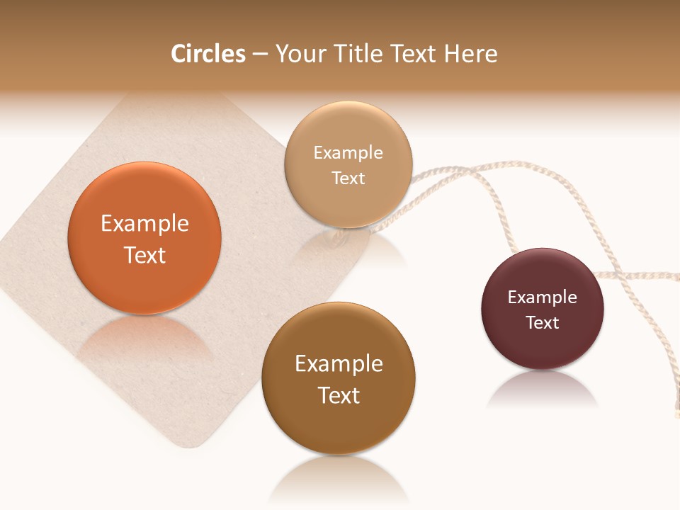 Rope Shape Tag PowerPoint Template