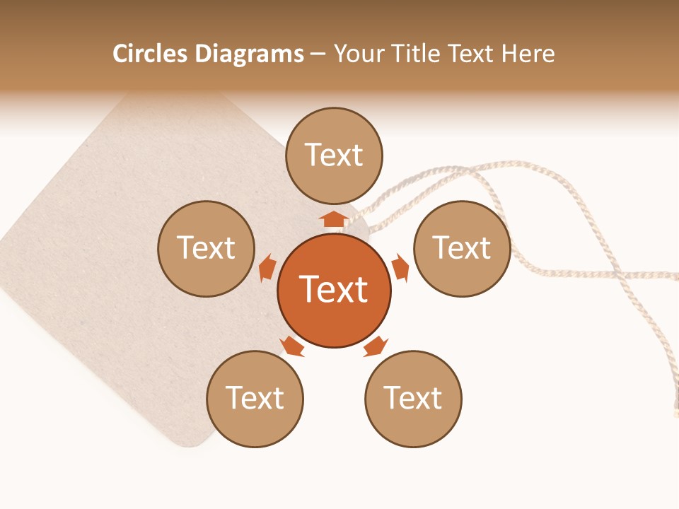 Rope Shape Tag PowerPoint Template