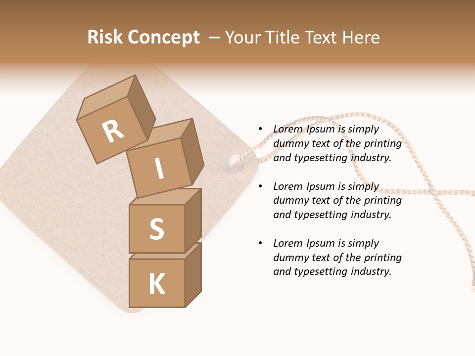 Rope Shape Tag PowerPoint Template