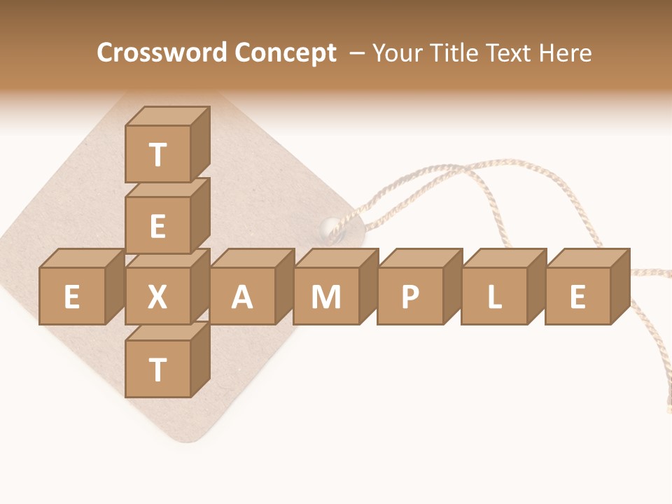 Rope Shape Tag PowerPoint Template