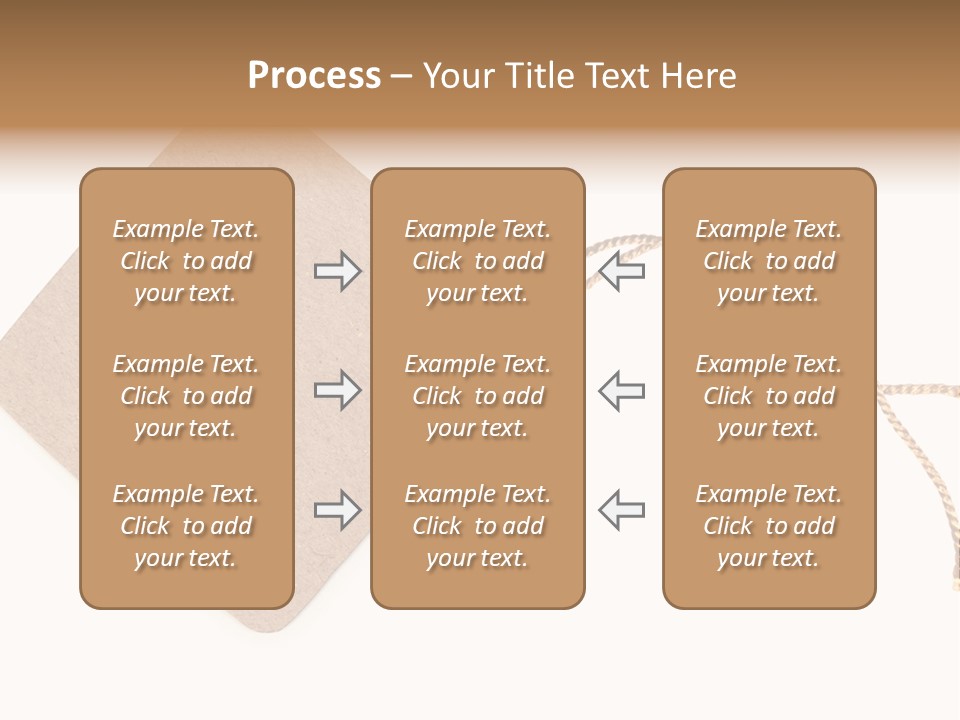Rope Shape Tag PowerPoint Template