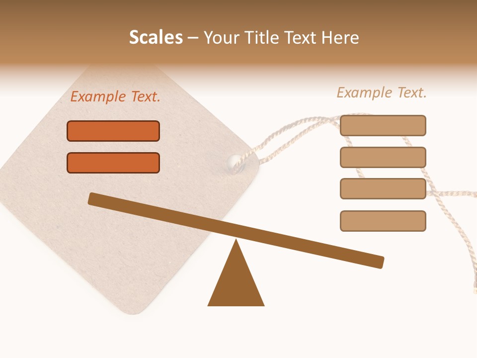 Rope Shape Tag PowerPoint Template