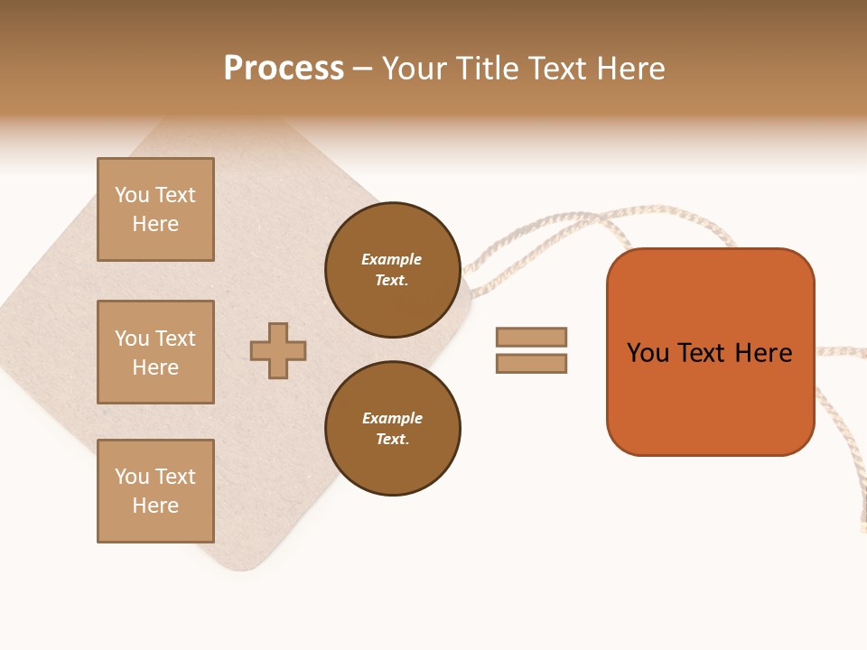 Rope Shape Tag PowerPoint Template