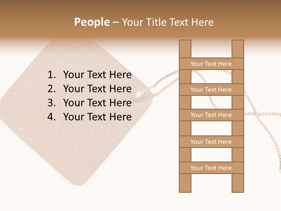 Rope Shape Tag PowerPoint Template