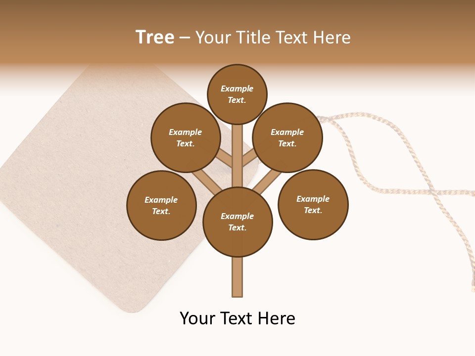 Rope Shape Tag PowerPoint Template