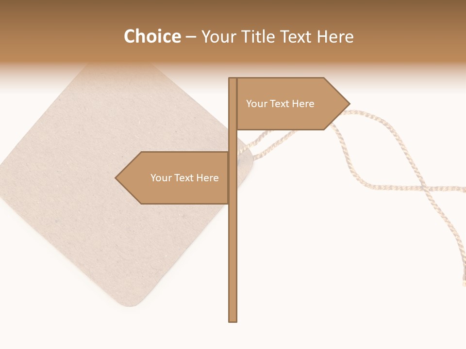 Rope Shape Tag PowerPoint Template