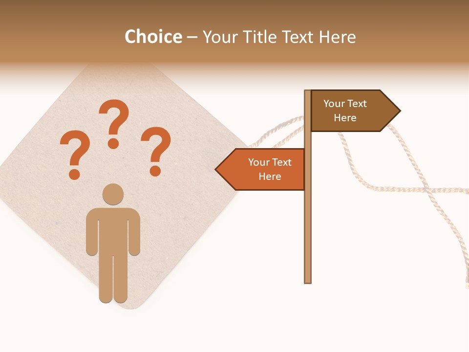 Rope Shape Tag PowerPoint Template