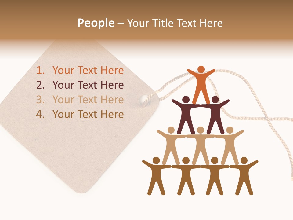 Rope Shape Tag PowerPoint Template