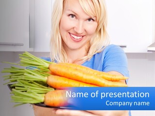 Smiling Nutrition Home PowerPoint Template