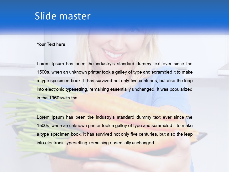 Smiling Nutrition Home PowerPoint Template