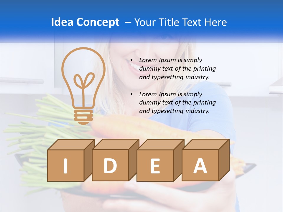 Smiling Nutrition Home PowerPoint Template