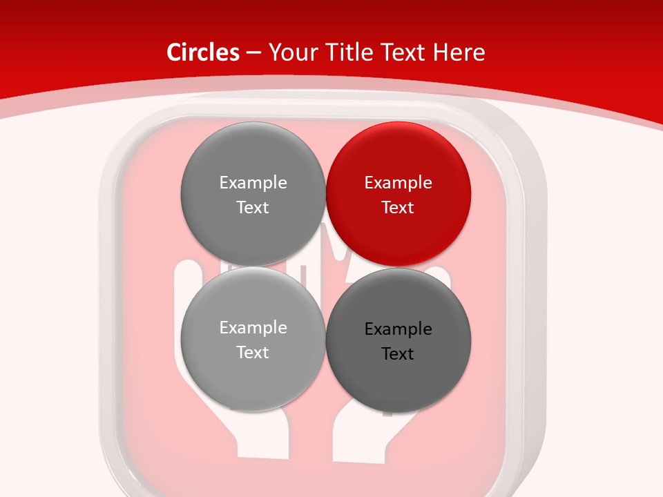 Red Symbol Healthcare PowerPoint Template
