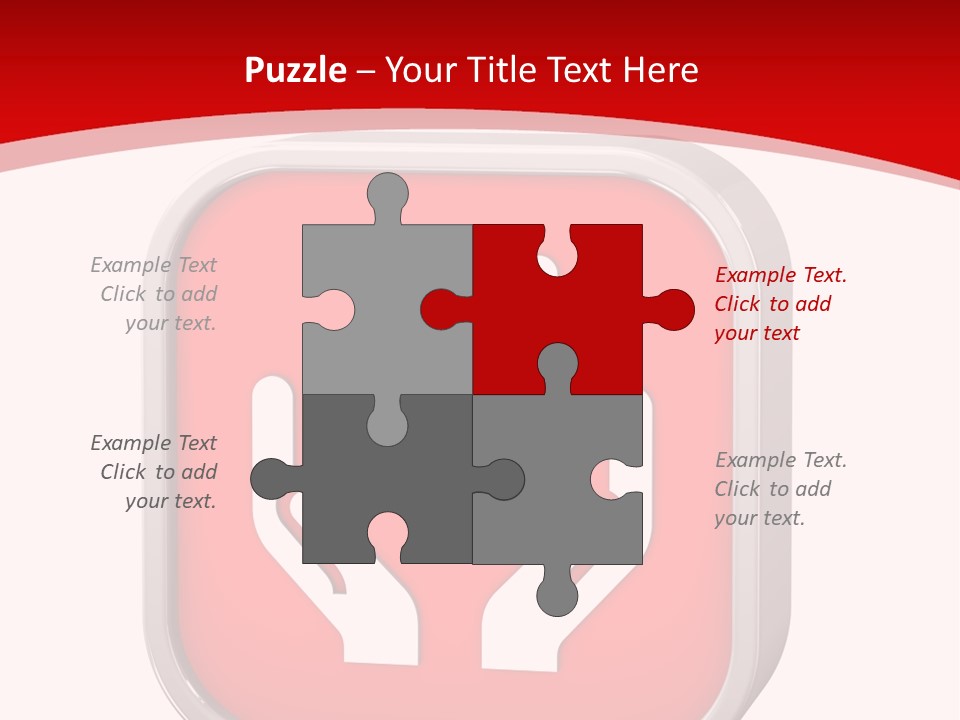 Red Symbol Healthcare PowerPoint Template