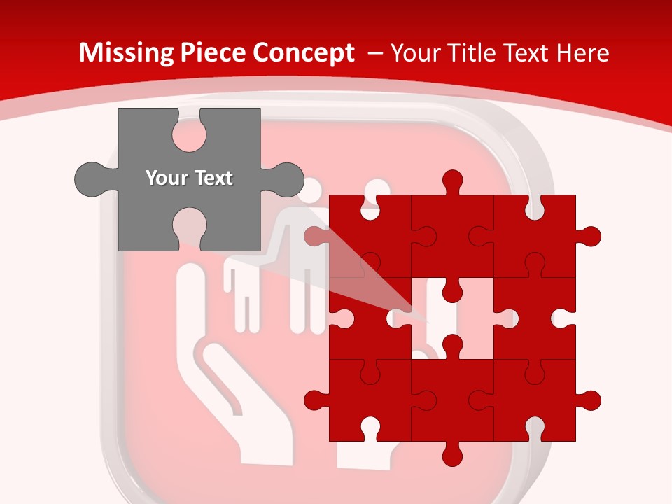 Red Symbol Healthcare PowerPoint Template