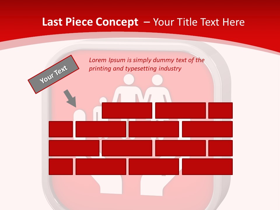 Red Symbol Healthcare PowerPoint Template