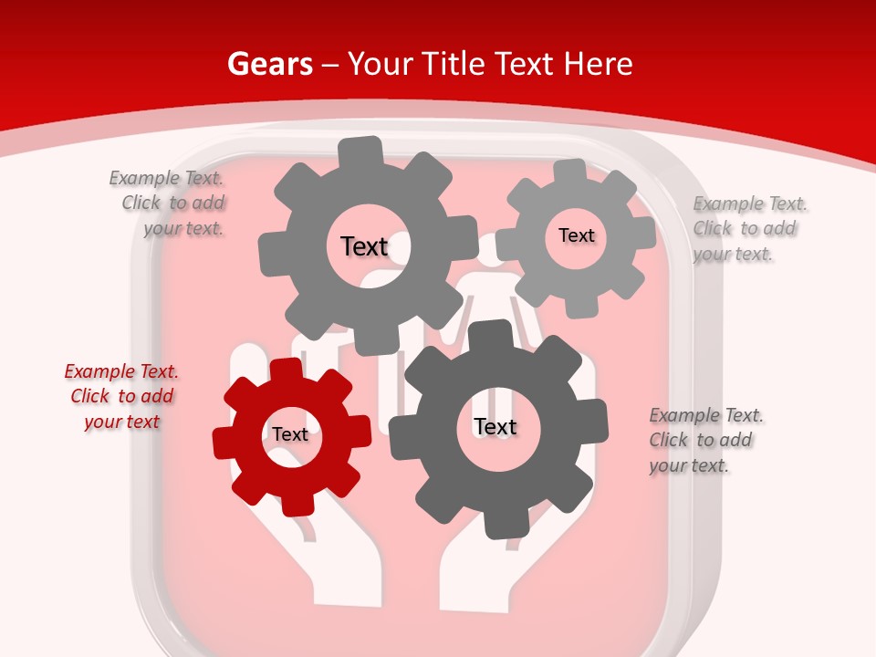 Red Symbol Healthcare PowerPoint Template