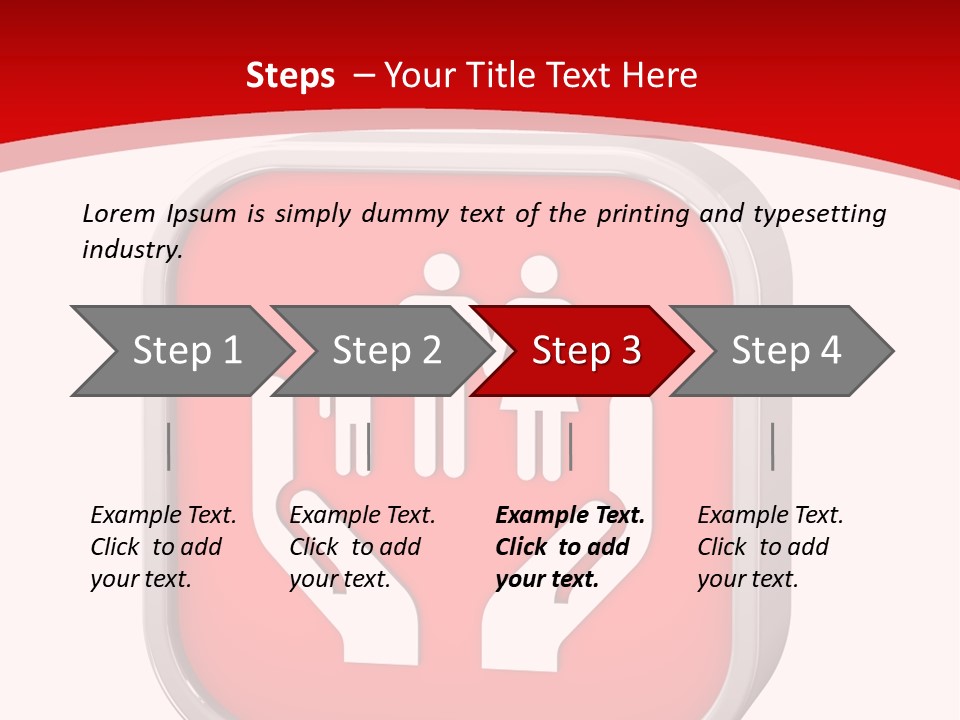 Red Symbol Healthcare PowerPoint Template