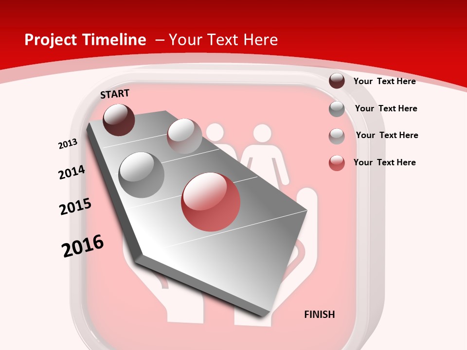 Red Symbol Healthcare PowerPoint Template
