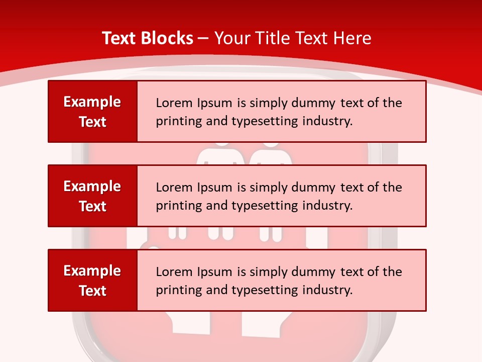 Red Symbol Healthcare PowerPoint Template