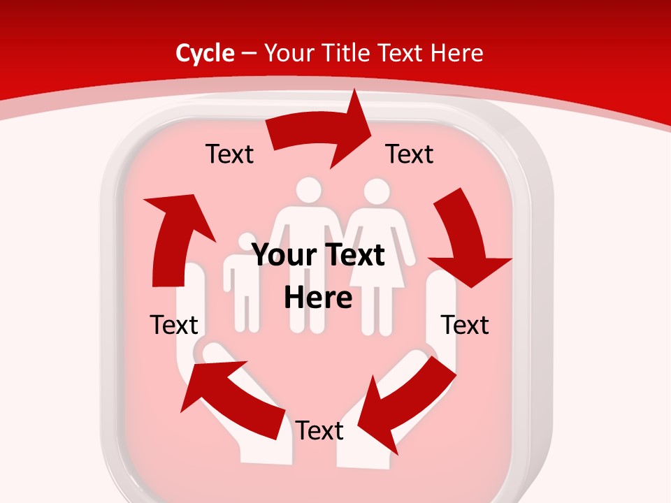 Red Symbol Healthcare PowerPoint Template
