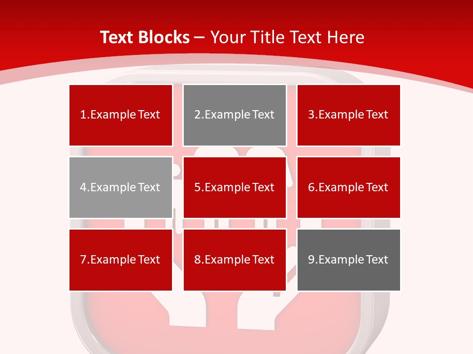 Red Symbol Healthcare PowerPoint Template