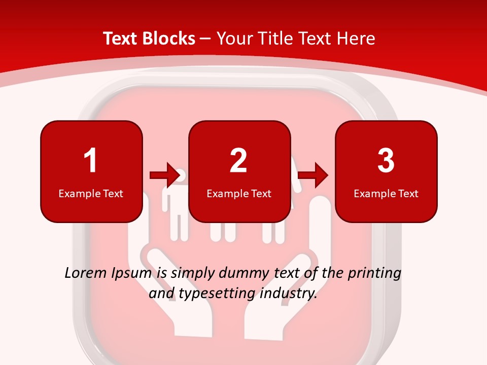 Red Symbol Healthcare PowerPoint Template