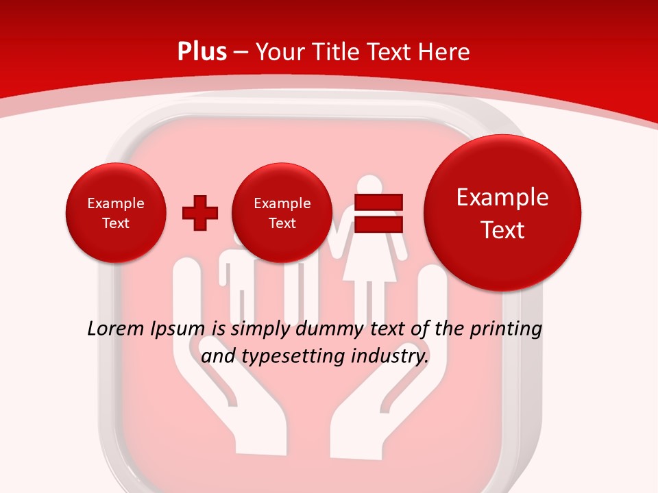 Red Symbol Healthcare PowerPoint Template