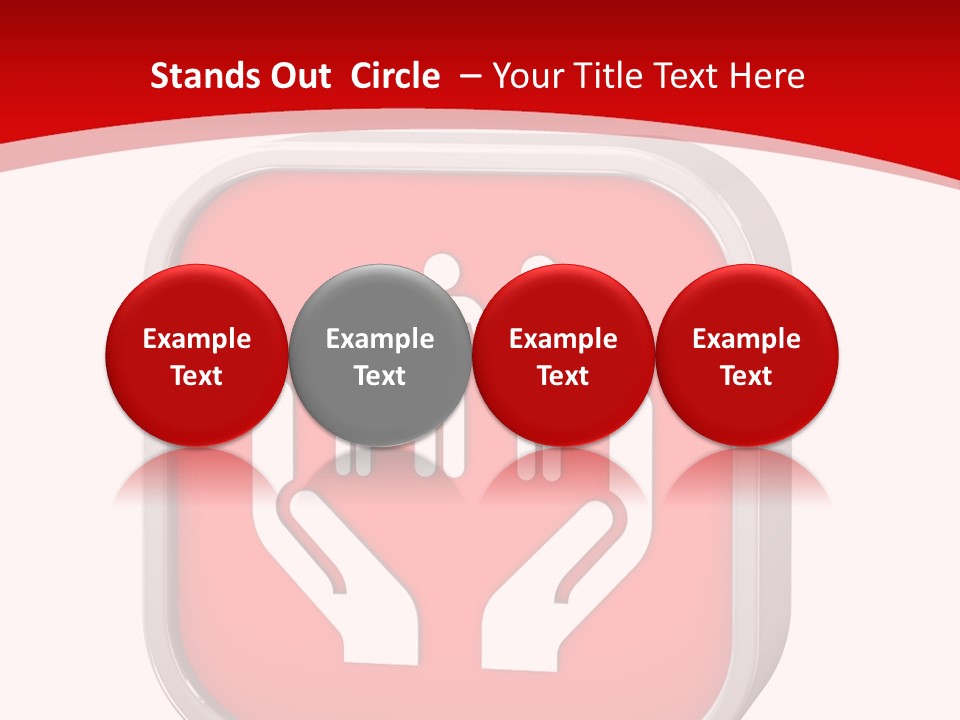 Red Symbol Healthcare PowerPoint Template