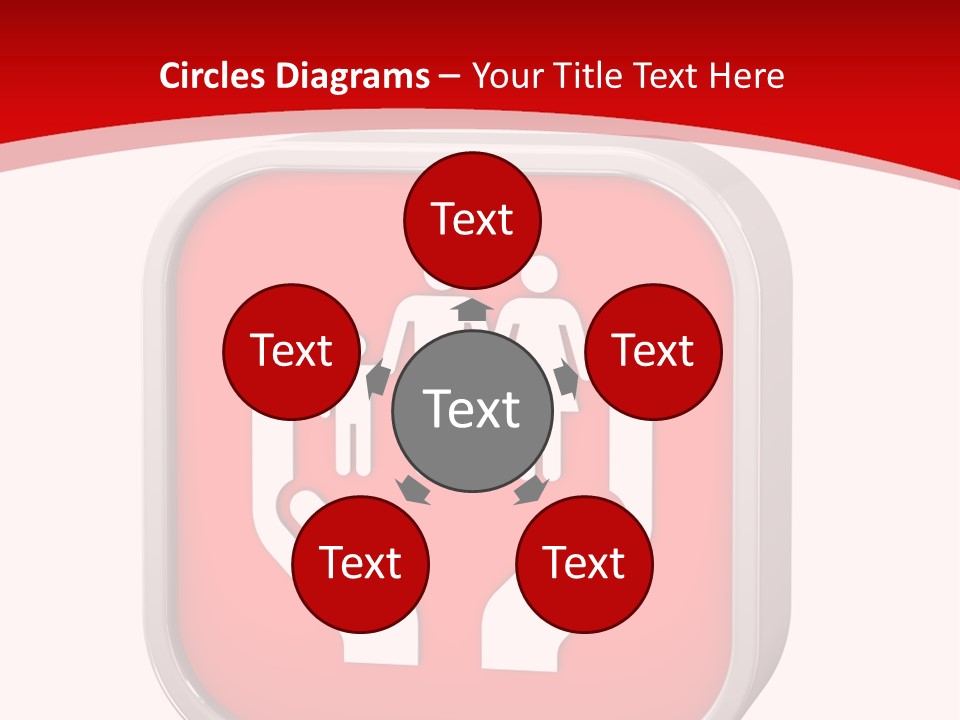Red Symbol Healthcare PowerPoint Template