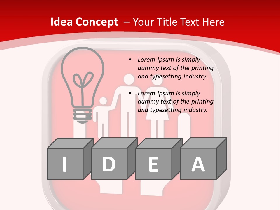 Red Symbol Healthcare PowerPoint Template