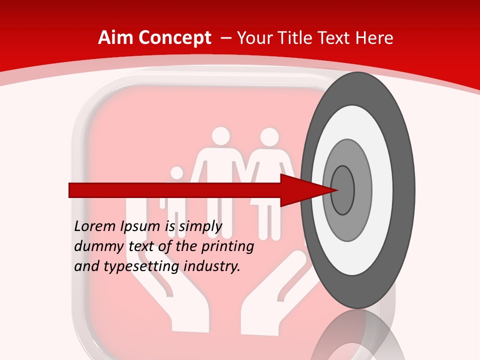 Red Symbol Healthcare PowerPoint Template