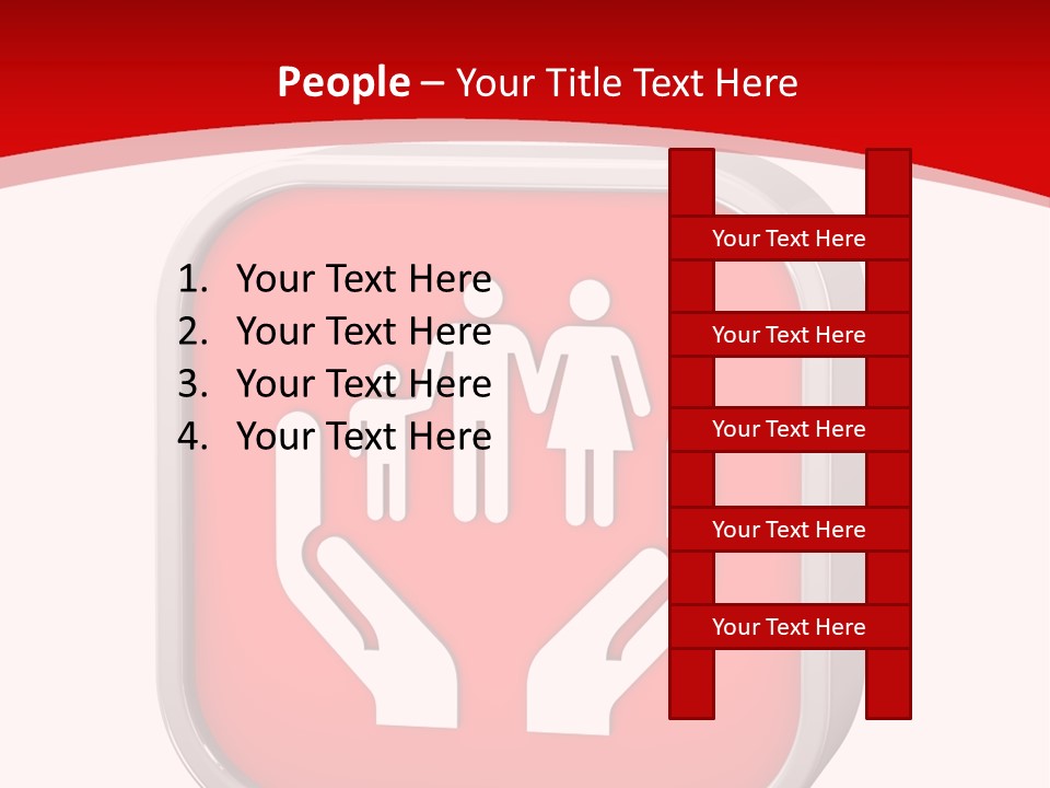 Red Symbol Healthcare PowerPoint Template
