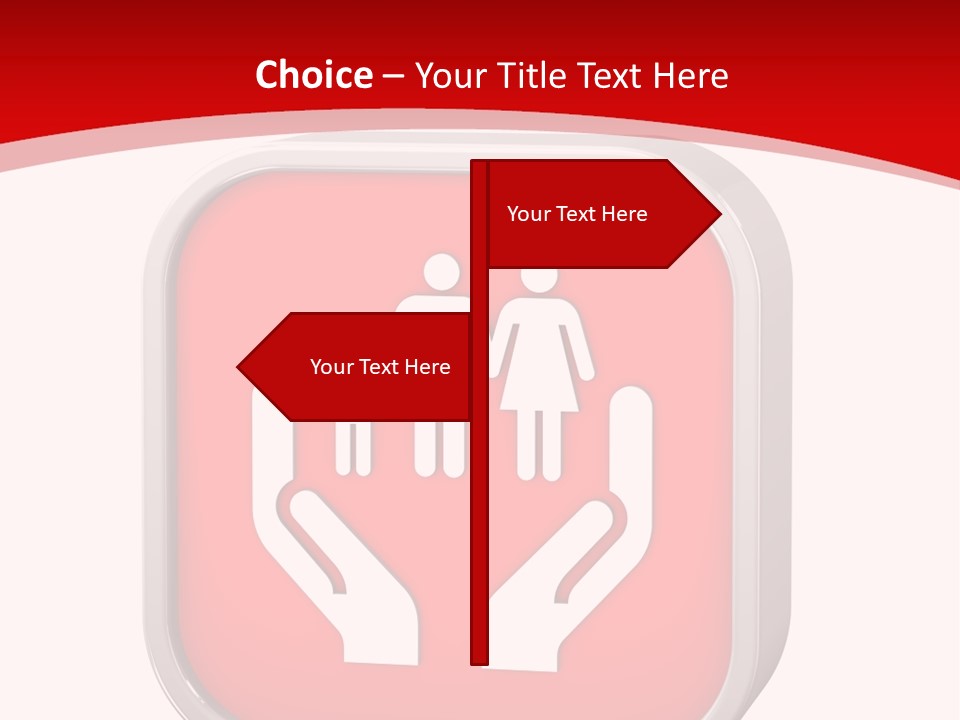 Red Symbol Healthcare PowerPoint Template
