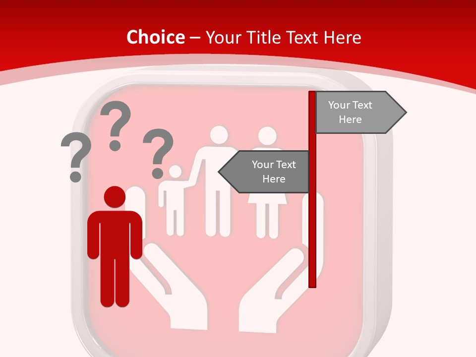 Red Symbol Healthcare PowerPoint Template