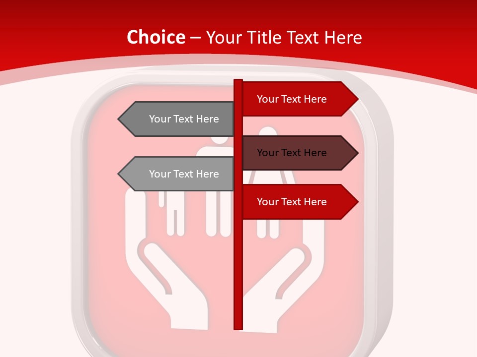 Red Symbol Healthcare PowerPoint Template