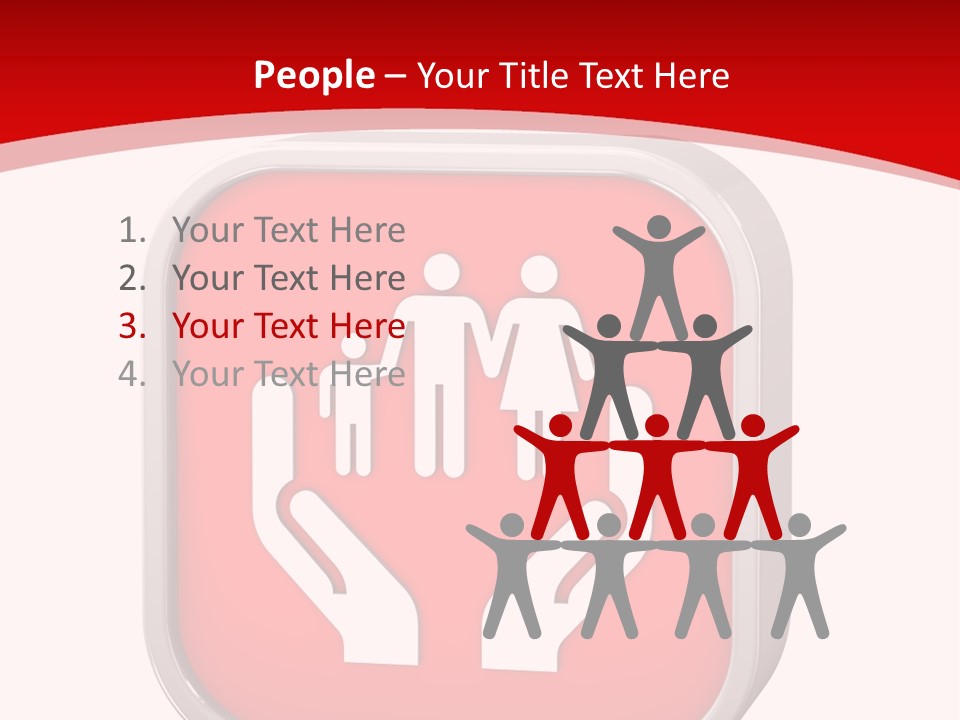 Red Symbol Healthcare PowerPoint Template