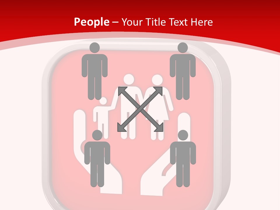 Red Symbol Healthcare PowerPoint Template