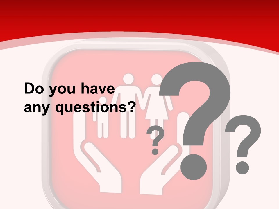 Red Symbol Healthcare PowerPoint Template