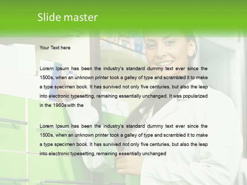 Illness Salesperson People PowerPoint Template