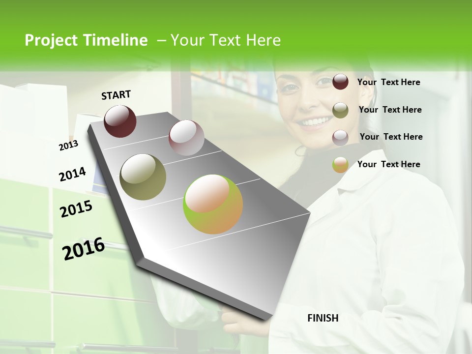 Illness Salesperson People PowerPoint Template