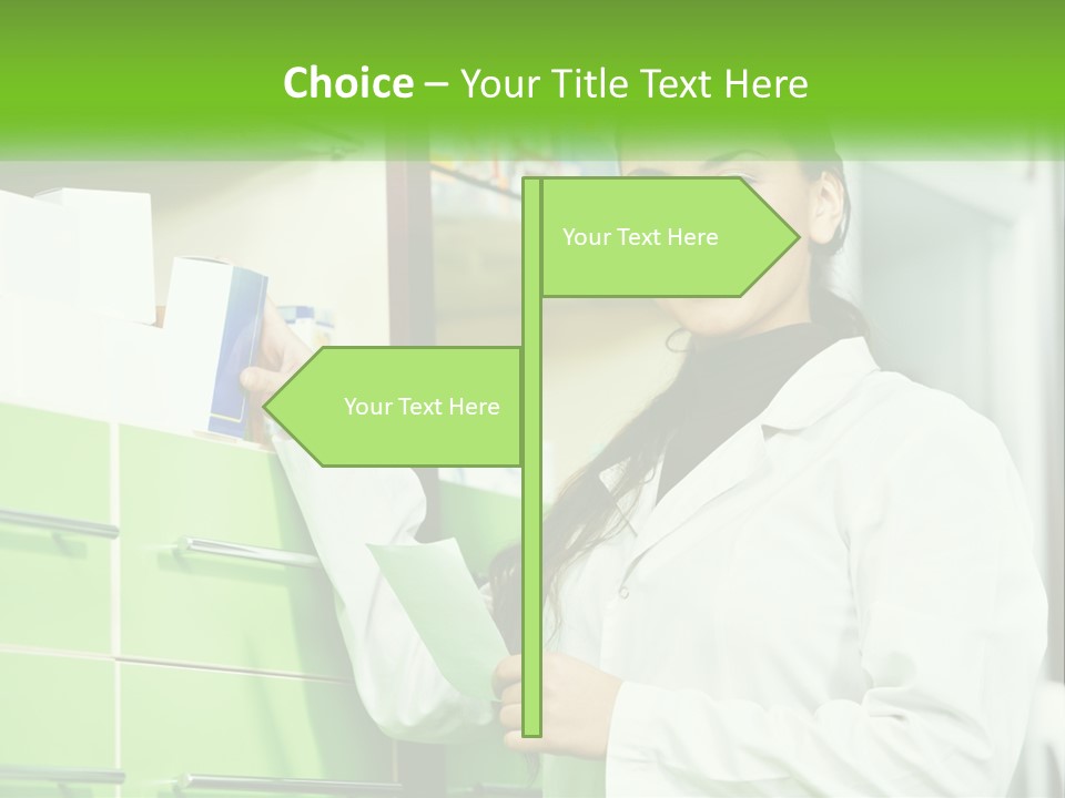 Illness Salesperson People PowerPoint Template